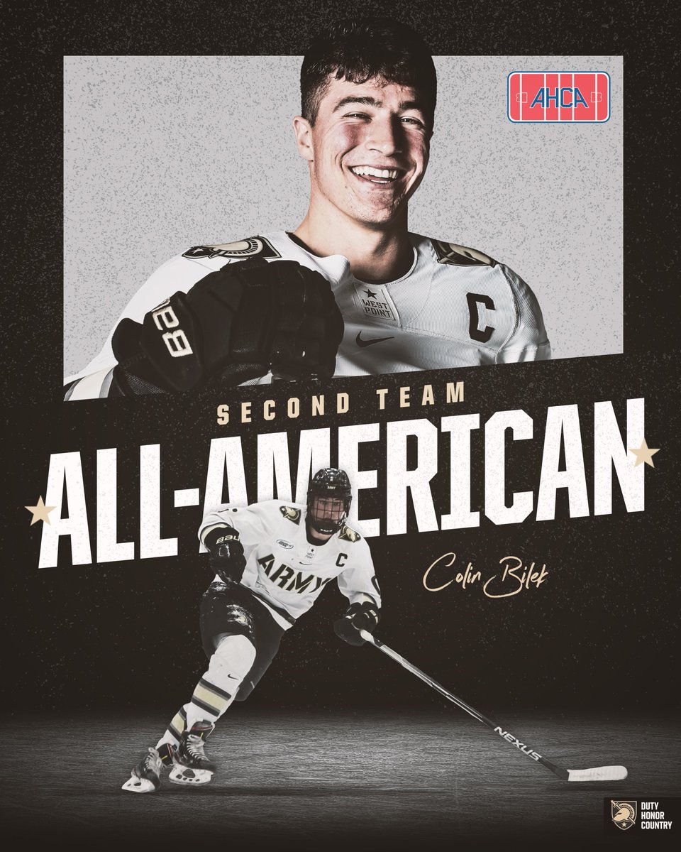 Congrats Colin 🙌🙌🙌

First-ever two-time CCM/AHCA Second Team All-American in program and league history 💪💪

#GoArmy