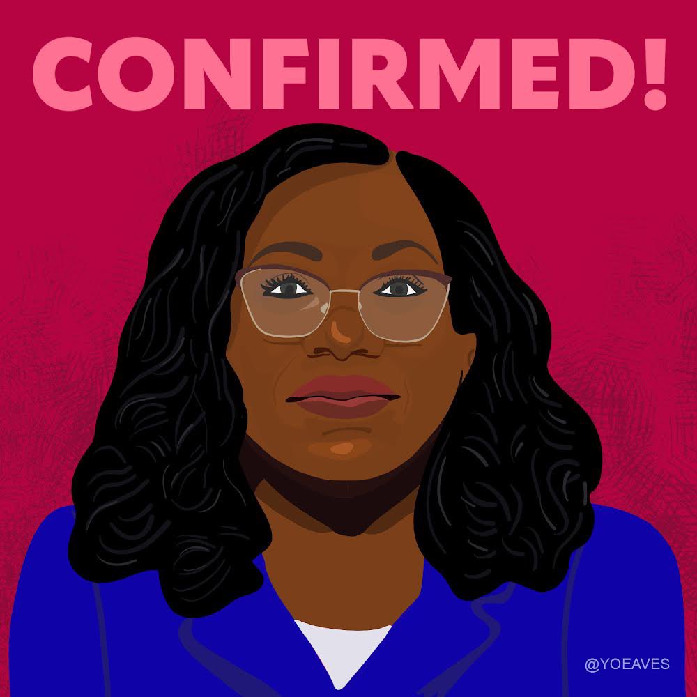 B2FAction's tweet photo. It’s time for the #BlackWeekInReview! Yesterday, the US Senate confirmed Judge #KetanjiBrownJackson to serve as the next Associate Justice of the Supreme Court of the United States. https://t.co/JR2F4mYlJC