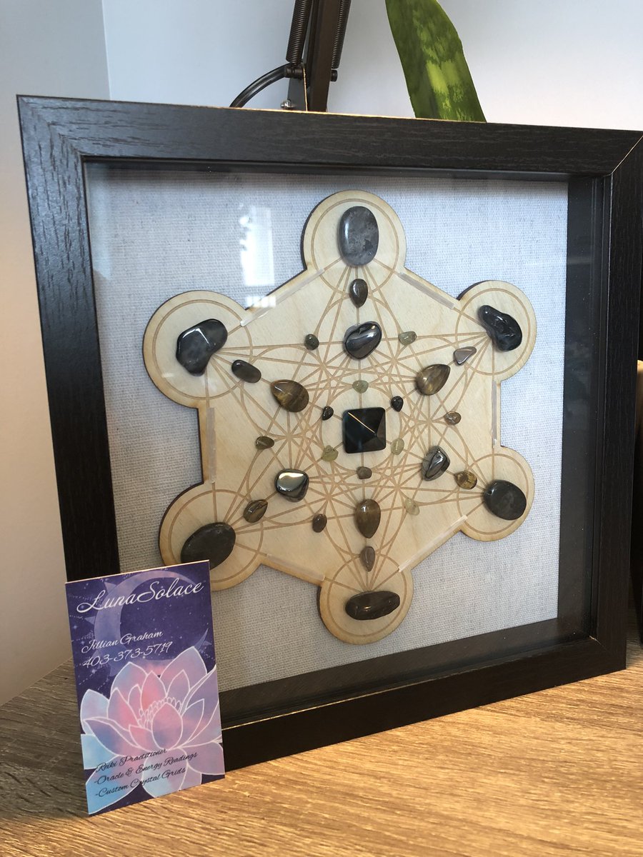 ByLunaSolace's tweet photo. Deep Healing &amp; Protection Grid: Obsidian, Garnet, Tiger’s Eye, Labradorite, Hematite, Black Tourmaline, Selenite 

I incorporate the power of crystals and sacred geometry to manifest whatever intention is desired. I cleanse, charge and attune all my grids with Reiki energy 💚 https://t.co/yP7MRsq7lA