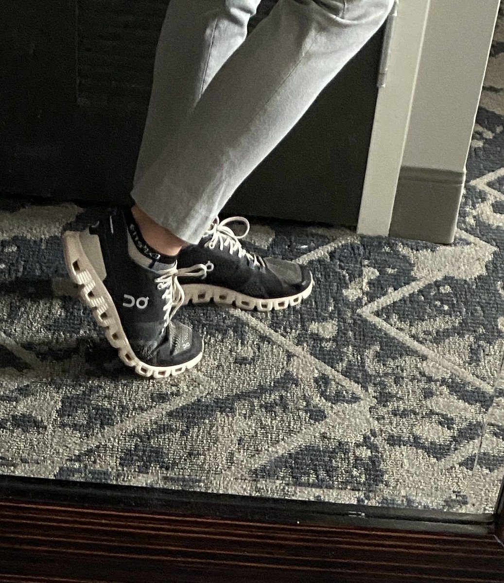 Officially entered a new stage of life when I’d rather be comfortable to walk 0.8 miles to dinner than look cute!