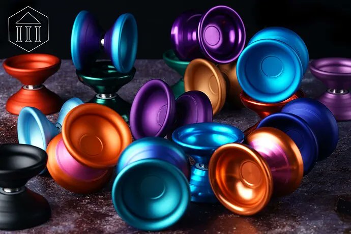 YoYoExpert's tweet photo. The @ThesisYoYos Invictus is the first of a new series of models that will explore new aesthetics and concepts. And a plethora of colors! Releasing this Saturday, 4/9 @ 8PM EST. #todaysthrow https://t.co/ER8oEFCVuM https://t.co/tgsIfmctzI