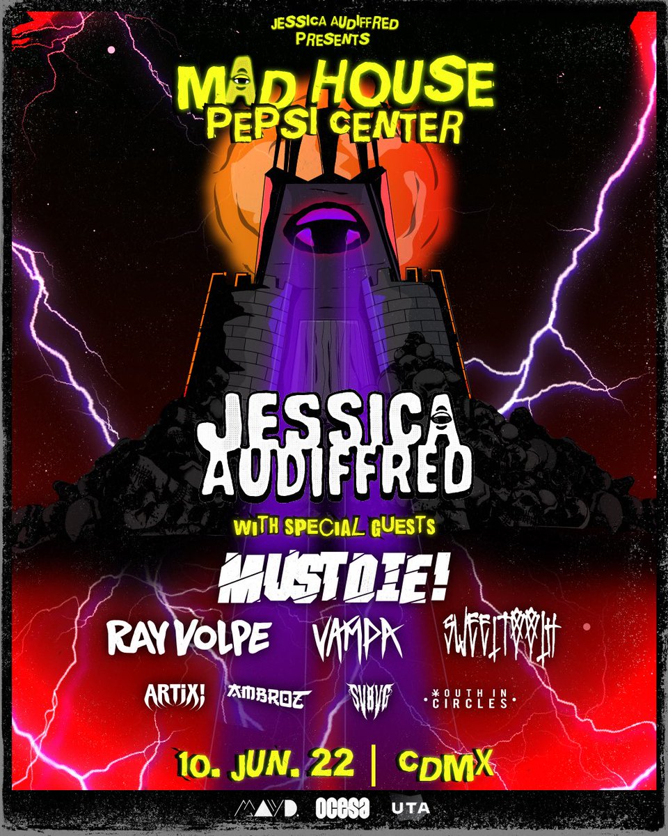 mmortalbass's tweet photo. 🔥 MAD HOUSE PEPSI CENTER WTC 🔥 presentado por @JessicaAudifred y #arecords este 🇲🇽10 JUNIO 2022🇲🇽 con un increíble talento nacional e internacional, compra tus accesos antes de que se acaben !! 😎🔥 #madhousepepsicenter #bass #music #importante #cdmx https://t.co/RxSdjnbBXo