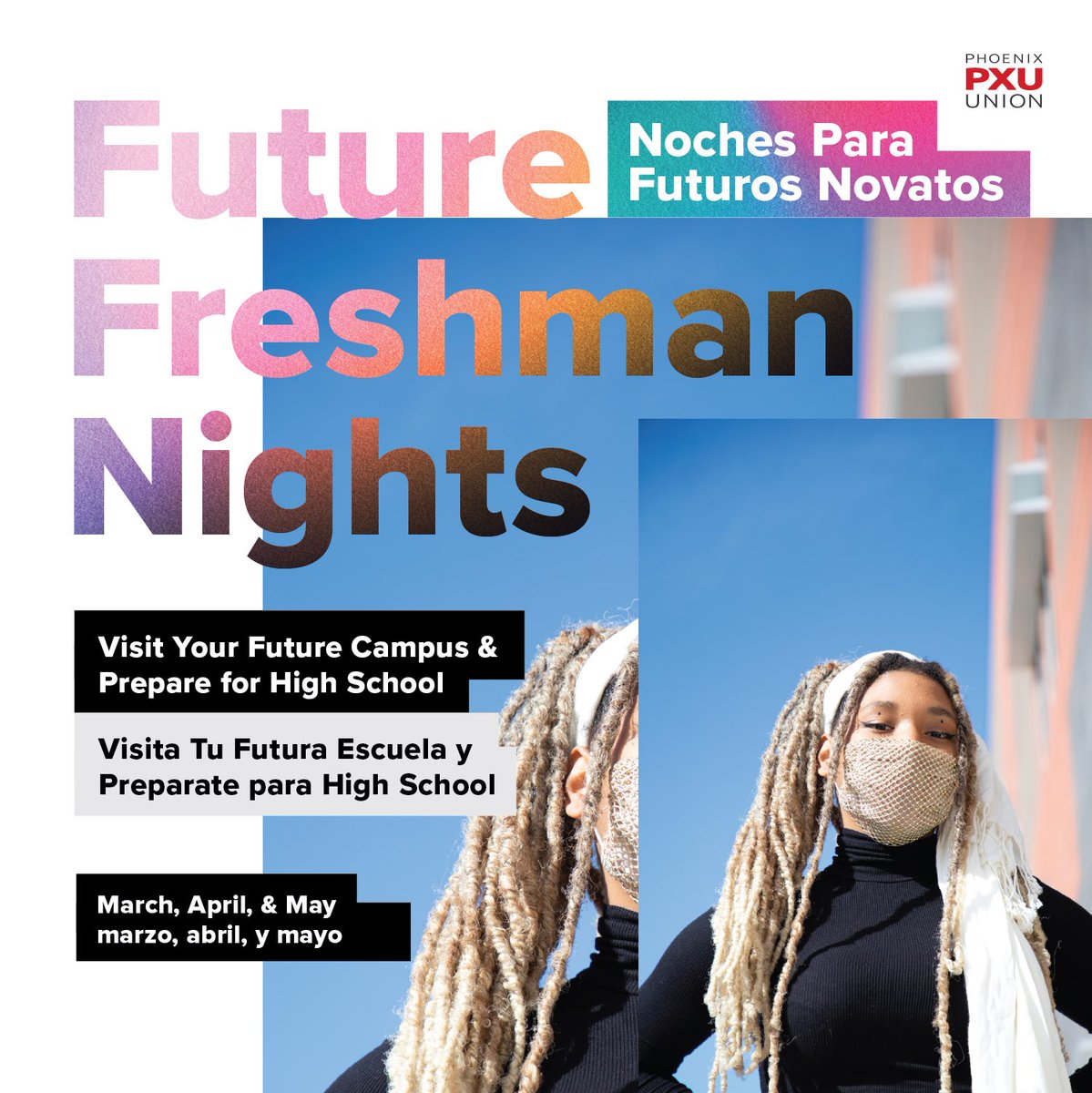 PhoenixUnion's tweet photo. We have had a handful of very successful Future Freshman Nights throughout the District so far 🎉🙌! There are still more to come 🗓. If you know any incoming freshmen, we encourage you to bring them to one of our Future Freshman Nights! #ThisIsWhoWeAre 🤩 https://t.co/Bvrpe4tBNi