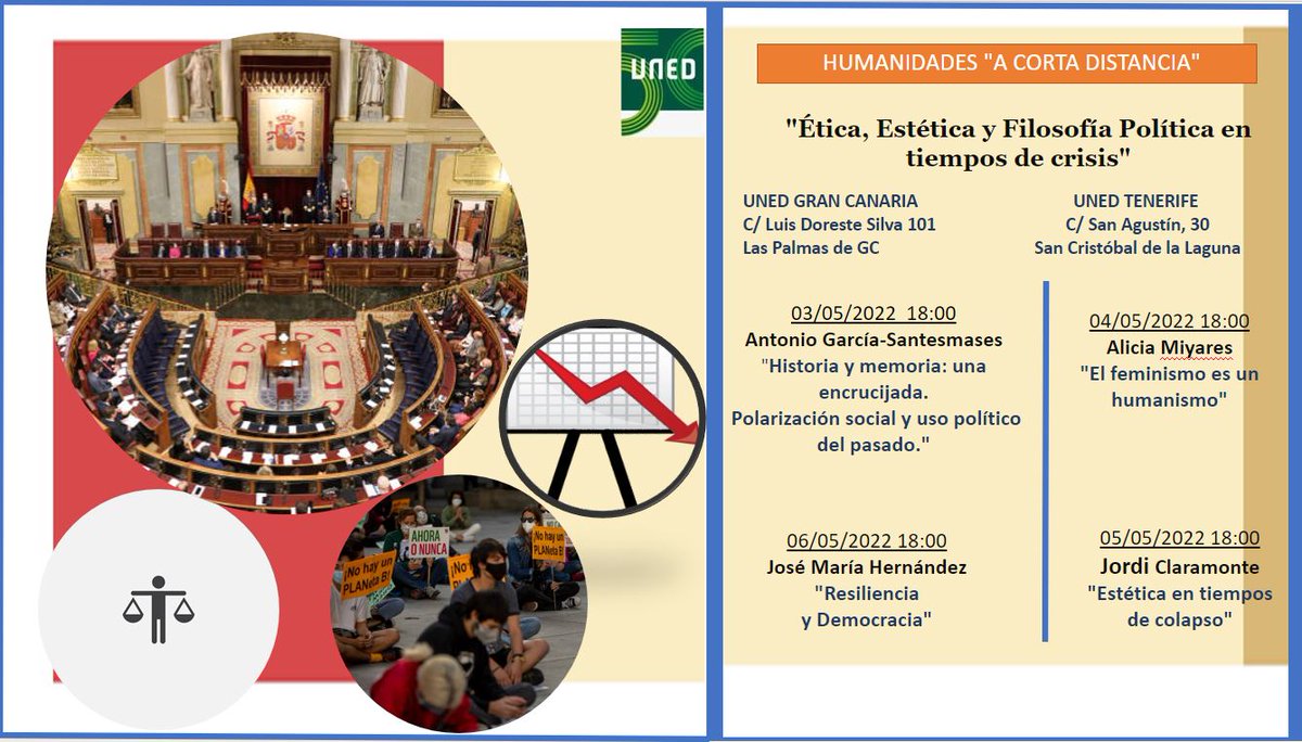 Repres_FiloUNED's tweet photo. Los delegados de Gran Canaria y Tenerife se han currado unas jornadas en las islas para el programa "Humanidades a corta distancia":
"Ética, Estética y Filosofía Política en tiempos de crisis"
Más info en del.filosofia@las-palmas.uned.es https://t.co/LY47ruQm4L