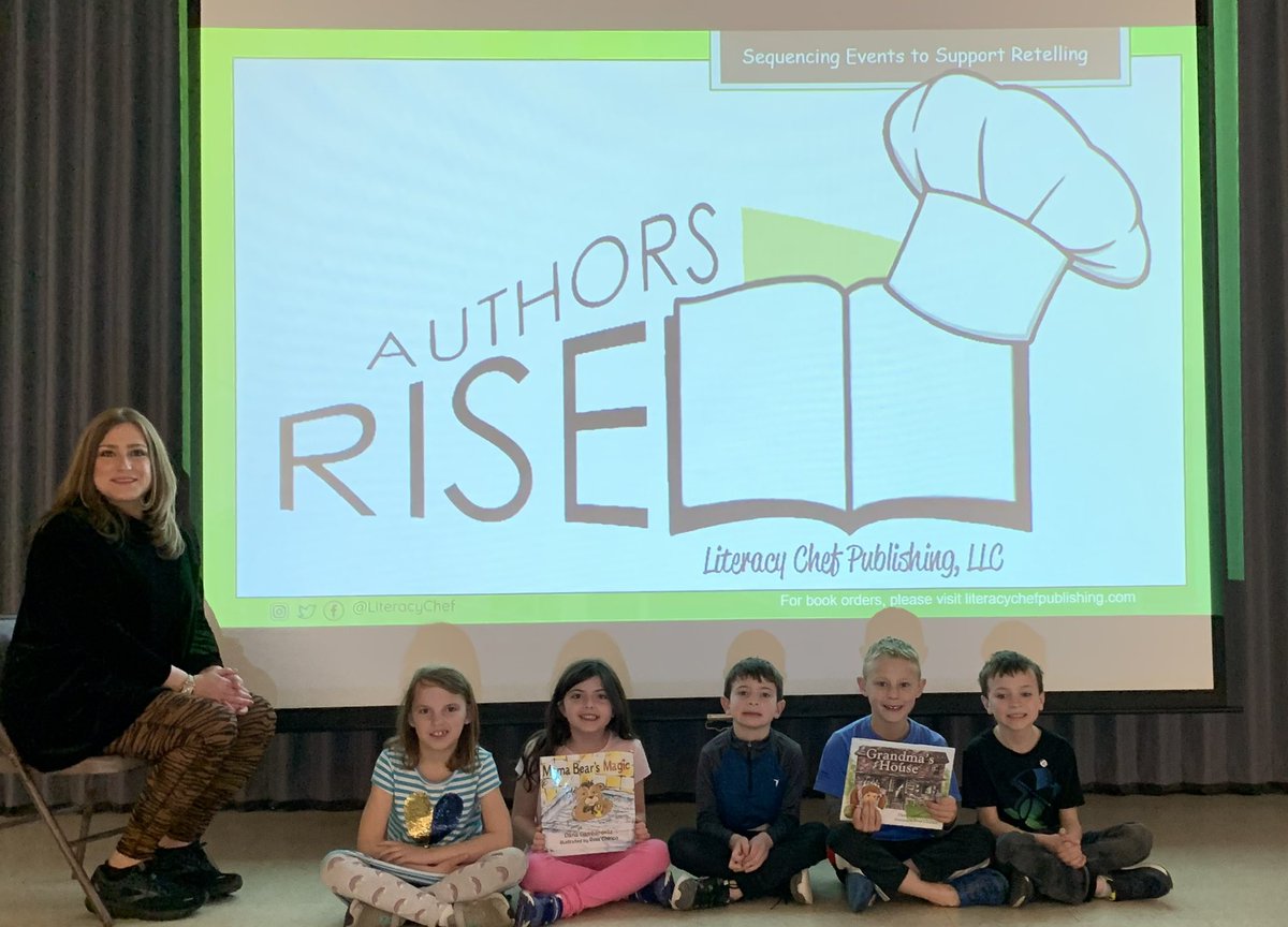 LiteracyChef's tweet photo. Authors on the RISE at Meadowbrook Farms Elementary School bc Reading Ignites Something Extraordinary in all of us! Feelin’ the #booklove w amazing Principal @DomGiusti, Ts, Ss, & PTG during #ReadingWeek kickoff! 📚❤️#MamaBearsMagic #EmbraceLiteracy #LiveToLearn #LoveYourProcess https://t.co/ZSy8DwHcoH