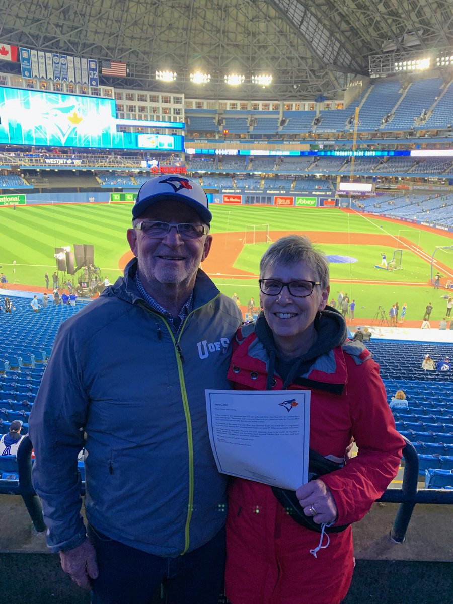 stewie_drever's tweet photo. Hope you guys enjoy the game. Thanks @BlueJays for the letter of congrats on 50 years together. So jealous we are not at the game…😆. #GoJaysGo ⚾️@grantdrever @GloriaDrever https://t.co/OAmwTgaSUC