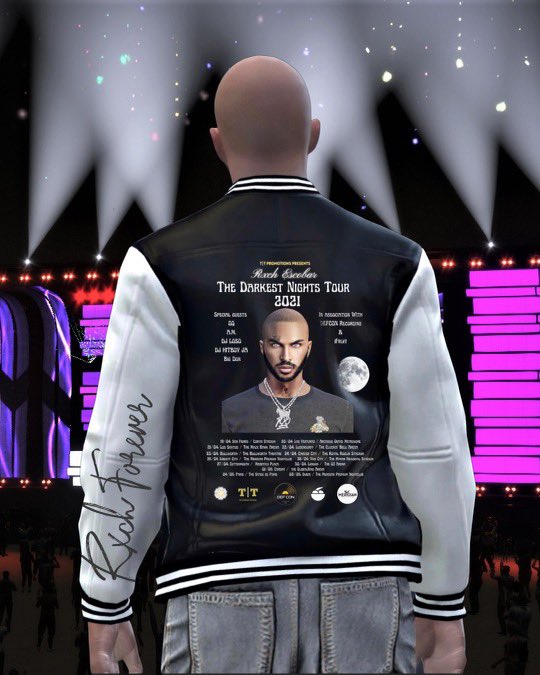 Limited Edition Tour Jacket 
🏷 5,000 Now Available. 
#RxchForever 👇🏽

rxchforever.co