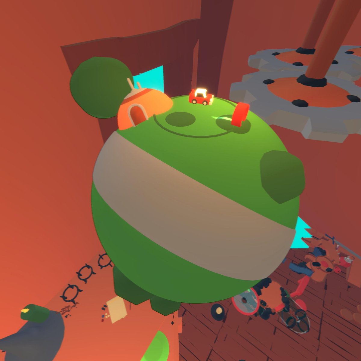 SaltButterGames's tweet photo. So… What to say ? We’re fans of Dragon Ball, that’s it. One of our maps is a tribute to the Snake Way in Dragon Ball, and we couldn’t help but add Kaio’s planet in there ! Why don’t you try reaching it when you’ll be nearby ? 
 #pnkxfam #indiegame #IndieGameDev #indiedev https://t.co/OD4wKO3j0u