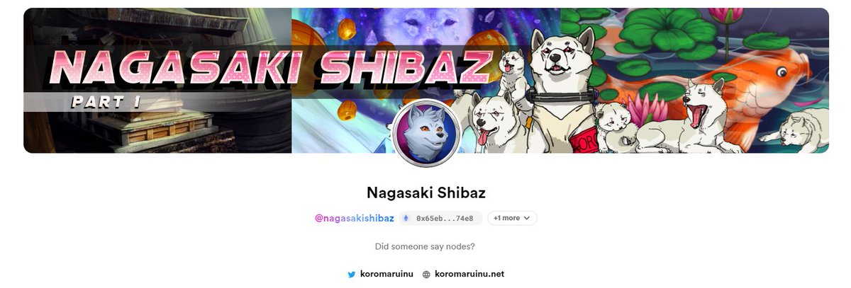 rarible.com/nagasakishibaz…

The Nagsaki Shibaz #NFTcollection is live at 5:30 PM CST!

Holders will receive 1/64th of all KoroNode profits as long as they hold their Nagasaki Shibaz NFT!

Join us at 6PM CST!
x.com/i/spaces/1ypKd…

#ETH #StakingRewards #nftart #NFTsales #Crypto