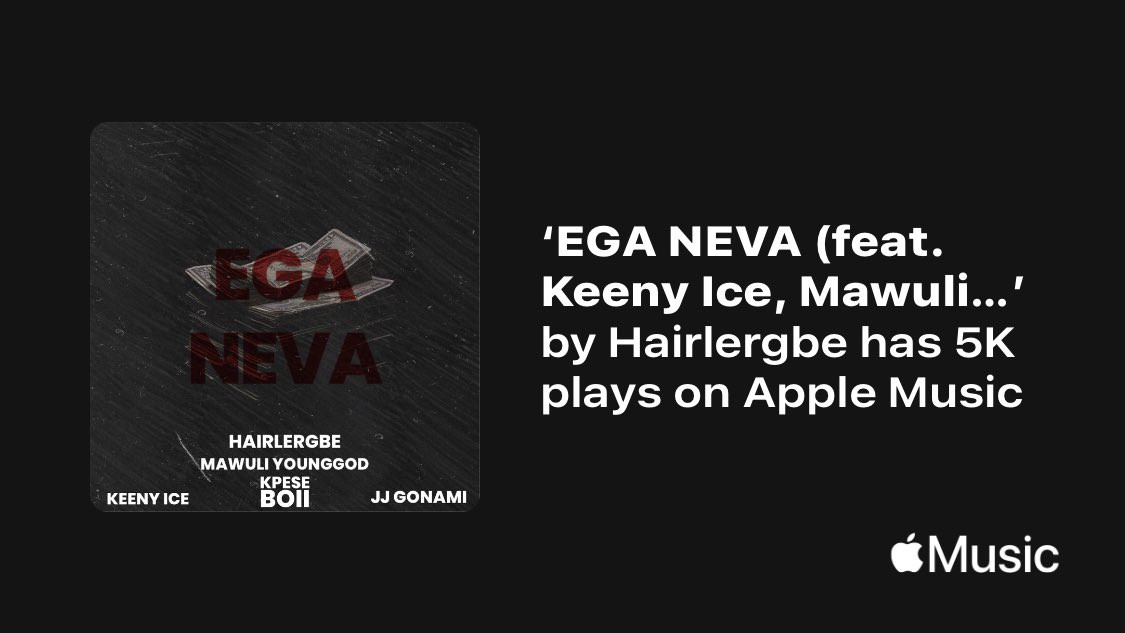 Just passed a new Milestone on <a href="/AppleMusic/">Apple Music</a>. Thanks for listening!
music.lnk.to/oPRMj9