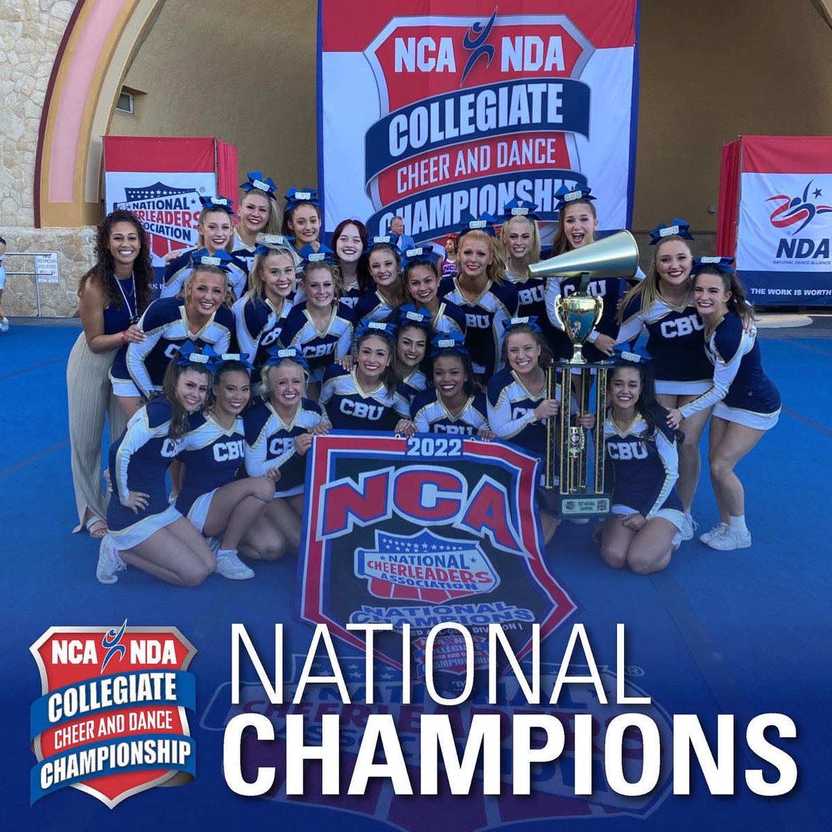 NCAupdates's tweet photo. Congratulations to our National Champions, California Baptist University! 📣 #theworkisworthit https://t.co/ZULHwNYVgy