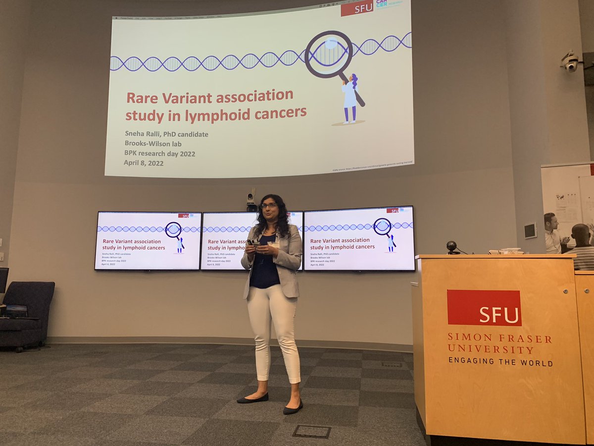 BPKGrads's tweet photo. Next we are hearing from Sneha, who is telling us about rare variant analysis in lymphoid cancers 𧬠#BPKillinit #BPKRD2022 https://t.co/CgLOp4CU05