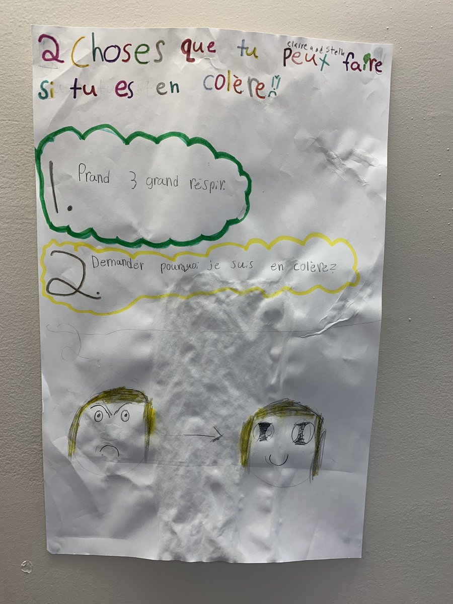 kinggeorgecbe's tweet image. Grade 5 students have been promoting well-being through school posters. These are all over the school and getting lots of good attention! #WeAreCBE @CbeArea2