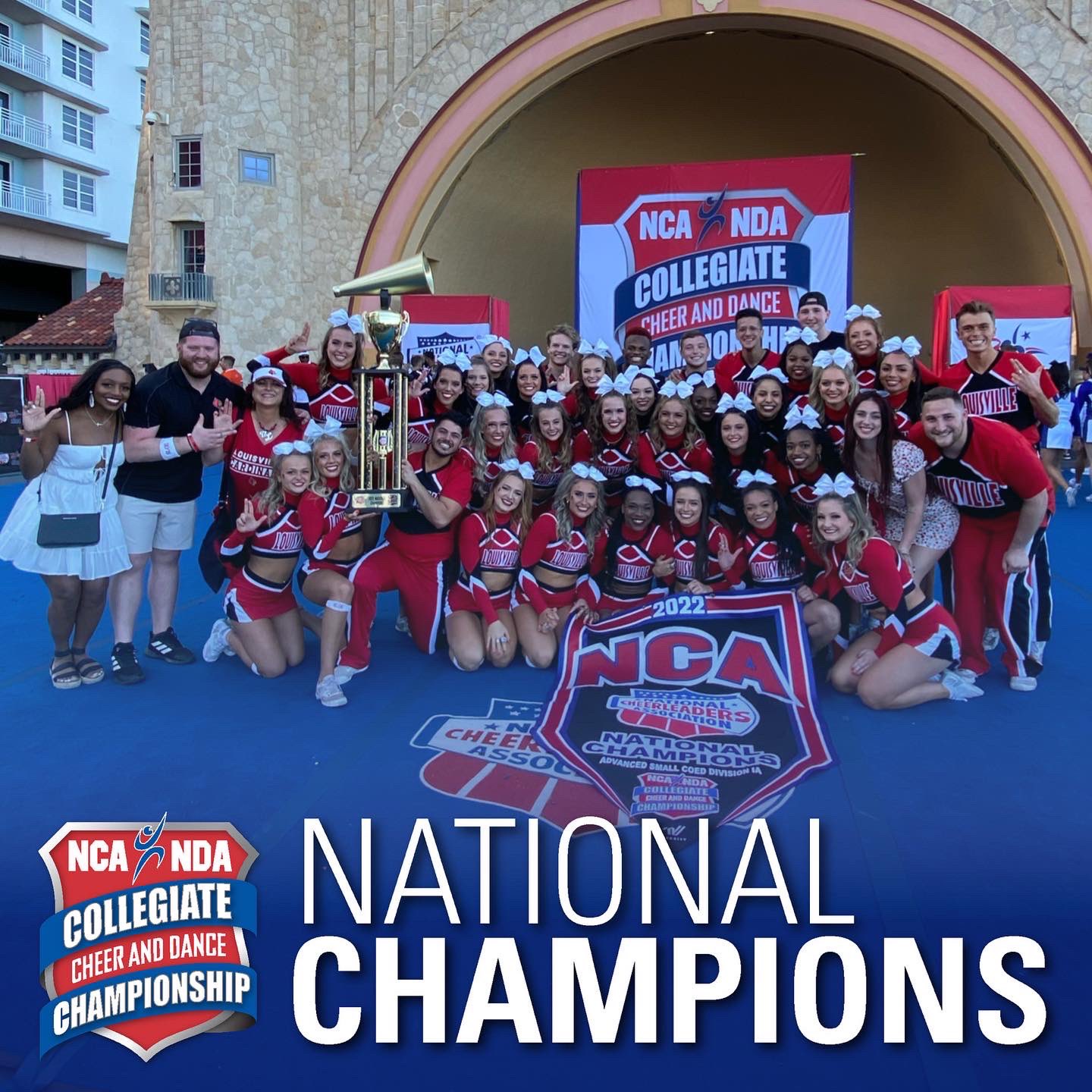 NCA on Twitter: "Congratulations to National Champions, of Louisville! 📣 #theworkisworthit https://t.co/V6Cd8ScCbd" Twitter