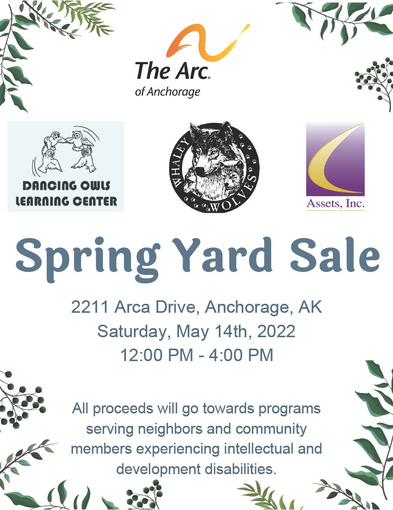 The_Arc_ANC's tweet photo. The Arc of Anchorage invites you to donate household items for our upcoming yard sale.  Items on the list may be dropped off at our front lobby during business hours 8 am - 5 pm M-F.  We have volunteer shifts and invite you to come shop and enjoy food truck fare!
#yardsale https://t.co/h7qnvIQvZE