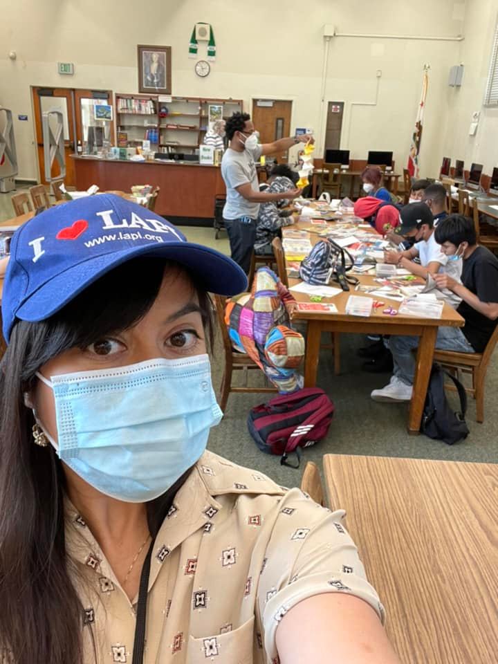 BaldwinHills's tweet photo. We had fun making #LAPLZines at the #zineworkshop today with #AbleARTSWork at #DorseyHighSchool Library! Join us for Baldwin Hills #ZineFest Saturday, June 11th at the #BaldwinHills Library to make a #zine of your own &amp; trade with others! https://t.co/7qusA2OLTK https://t.co/wXRwuuZGrS