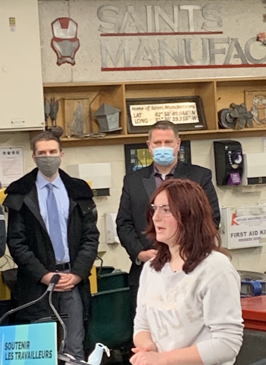 SDCI hosted Monte McNaughton for an announcement regarding a new skilled trades centre today.  So proud of this amazing SDCI student who spoke about what the trades mean for her!