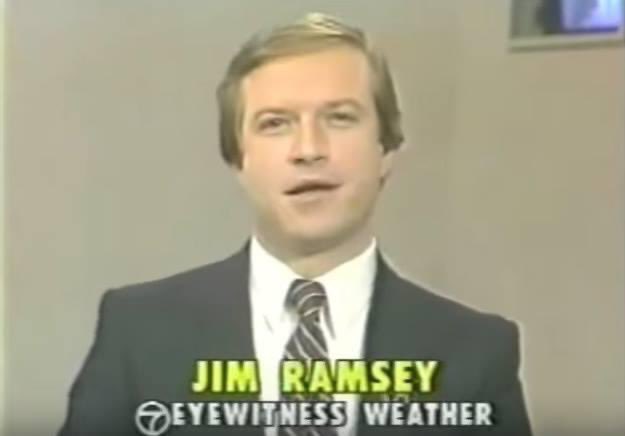 The late Jim Ramsey at Channel 7, 1981