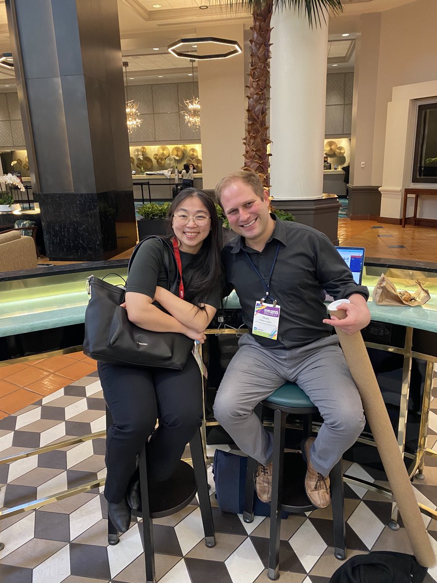ORourkeJr's tweet photo. Two amazing @BayviewMedicine PGY-2 GIM residents basking in the awesomeness of #SGIM22 - ⁦@marklieber⁩ &amp; Dr. Emily Gao

Awesome having so many of the @BayviewMedicine family here and all doing OUTSTANDING work!!!

#BayviewLove #StarfishStrong https://t.co/sjr9VuzIHV