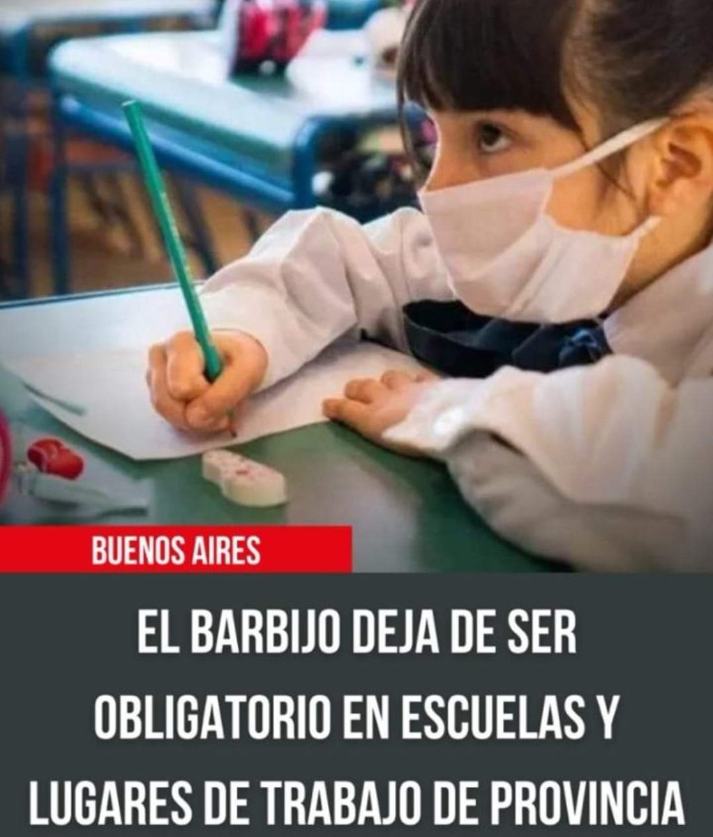 JessyLitumaCh's tweet photo. Argentina 🇦🇷  ordena #NoMascarillasEnEscuelas ni lugares de trabajo. Los niños al fin podrán respirar aire puro 🙏💛. Y el resto de países, cuando? https://t.co/qsWLgeZ8Om
