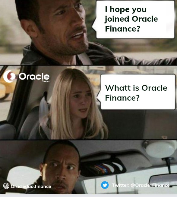 Suoberry2's tweet photo. For reals??
You haven't heard about $ORFI??
@Oracle_Finance 
#ORFI #ORACLE_FINANCE
https://t.co/rmInnRCOfh https://t.co/A1y4X95uV0