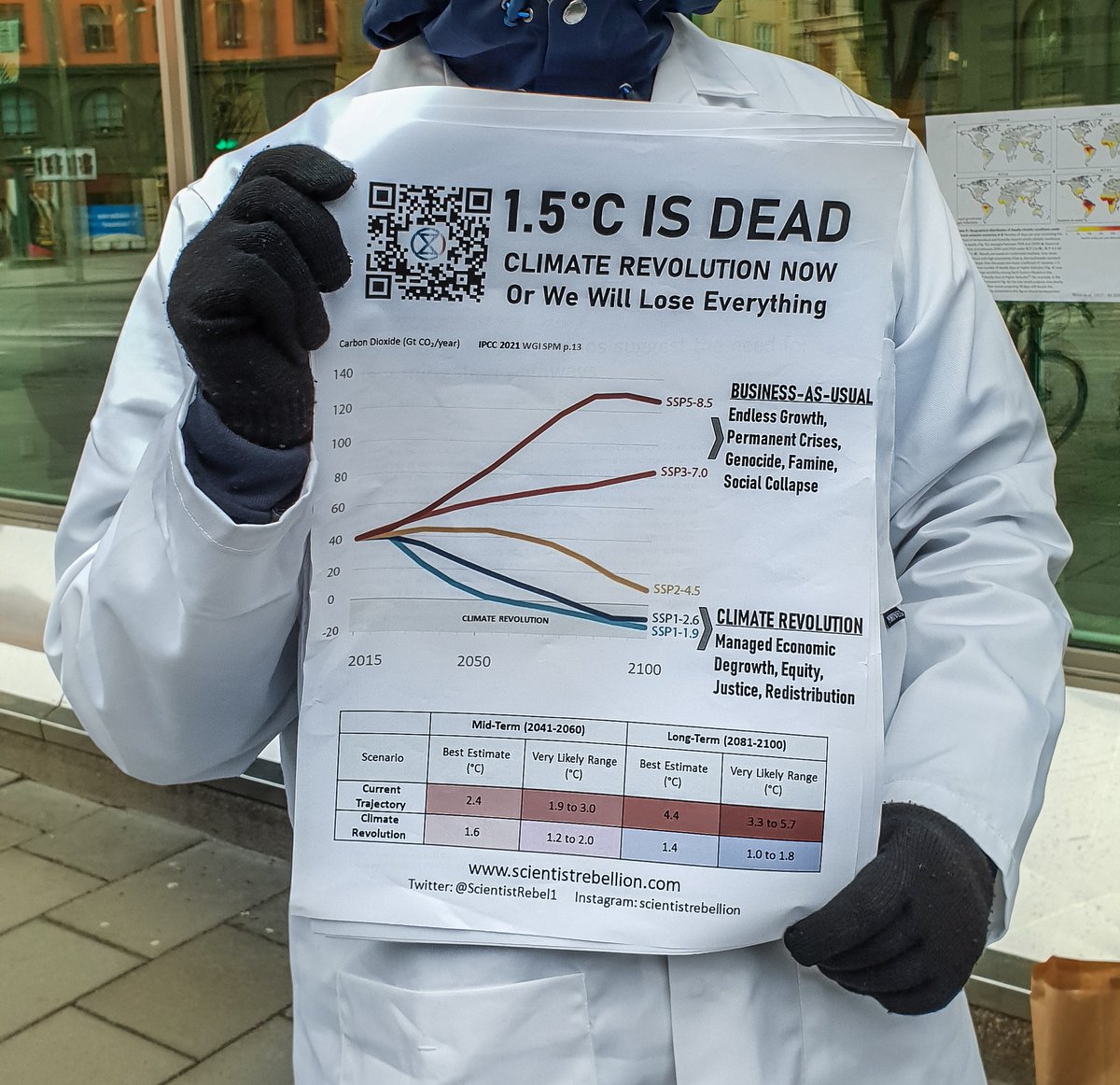ExtinctionR_SV's tweet photo. The fight for +1,5C is over. The fight for human existence on this planet has begun... Act now!
#IPCC #ScientistRebellion @ScientistRebel1 https://t.co/ORkDDRx70M