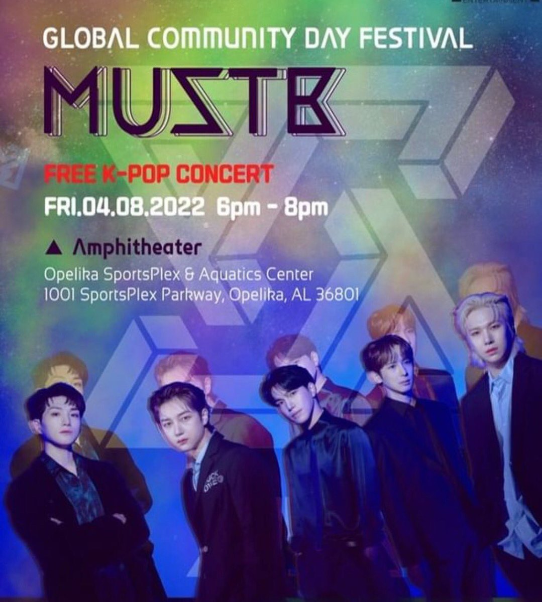 AUOutreach's tweet photo. Come out and enjoy the Free K-Pop concert featuring Must-B Korean Idol winners at the Opelika SportsPlex! #globalcommunitydayfestival @_OutreachGlobal https://t.co/mcogICEU3I