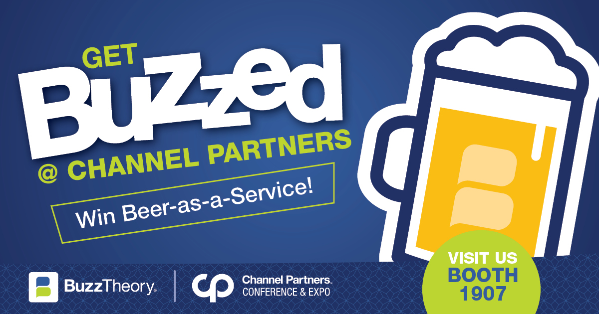 GoBuzzTheory's tweet photo. Channel Partners is just three days away! Come check out all the buzz-worthy stuff going on at Booth 1907 – you could even win BaaS (beer as a service). See you there!
#ChannelPartners #CPExpo #CPLV https://t.co/MdmkuVU9GG
