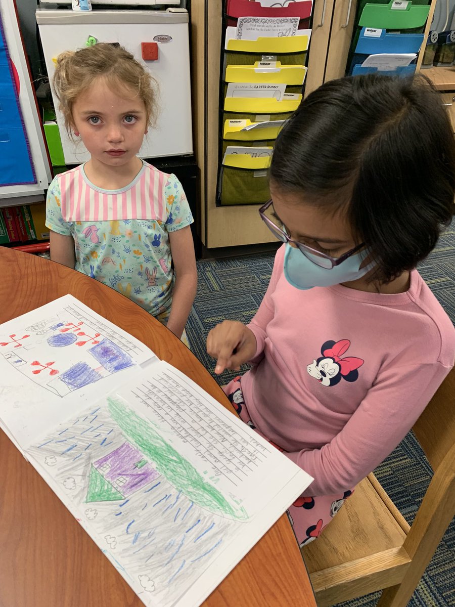 livelaughteach8's tweet photo. Today we celebrated weeks of planning, writing, revising, editing, publishing, and a lot of hard work!  These 2nd graders worked hard to create their own picture books, so we read them to a kindergarten and 1st grade class.  They were so proud and so was I!  @tegacaytitans https://t.co/aWiLhcxunU