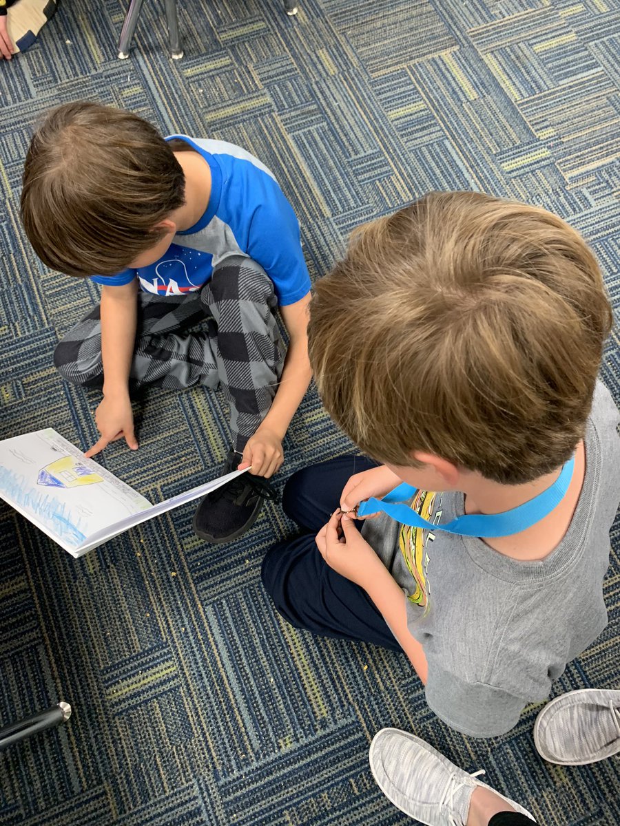 livelaughteach8's tweet photo. Today we celebrated weeks of planning, writing, revising, editing, publishing, and a lot of hard work!  These 2nd graders worked hard to create their own picture books, so we read them to a kindergarten and 1st grade class.  They were so proud and so was I!  @tegacaytitans https://t.co/aWiLhcxunU