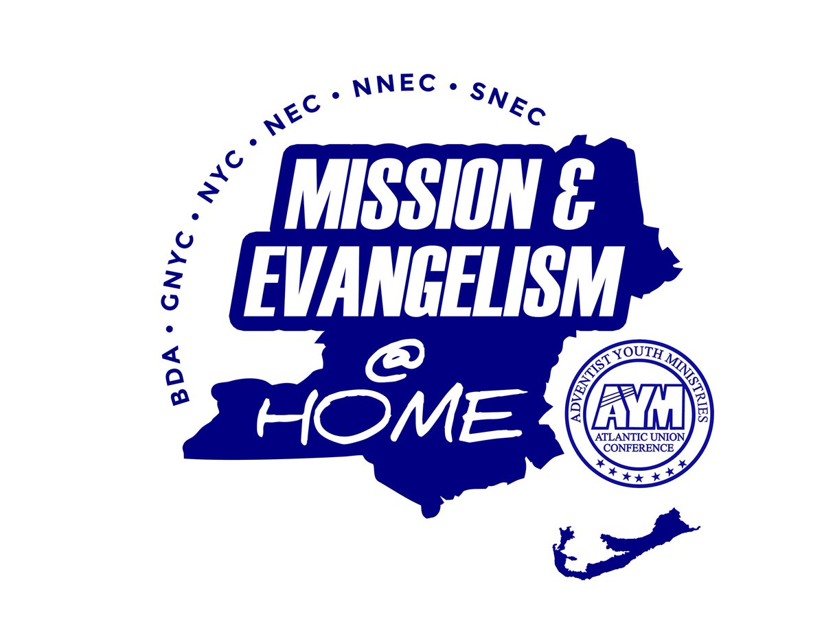The Atlantic Union Adventist Youth Ministries welcomes you to Mission and Evangelism @ HOME 2022 beginning this evening (4/8). Join us at 7pm EST and nightly LIVE on: YouTube: youtube.com/c/AUYouthMedia OR
Facebook: facebook.com/AtlanticUnionA…