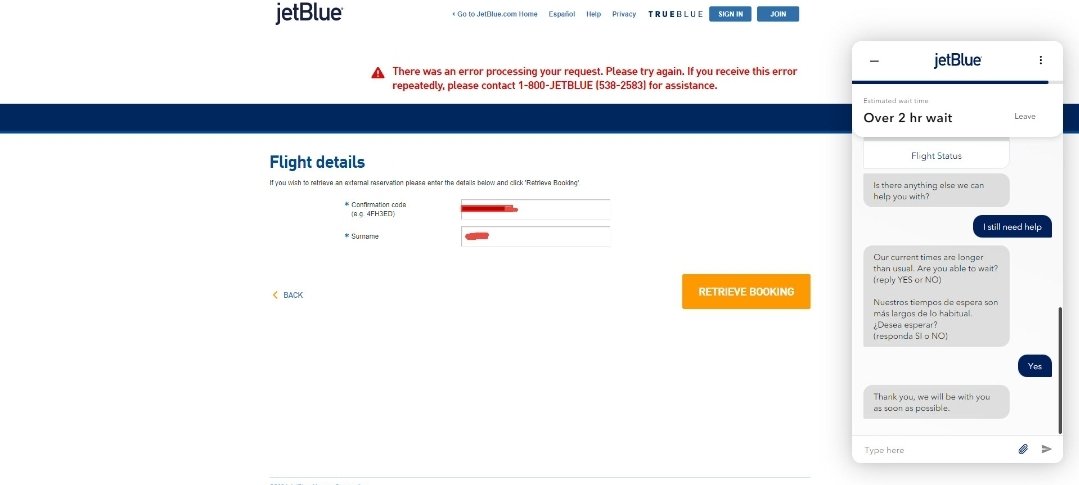 zaka_red's tweet photo. @JetBlue It also sucks that it's taking longer than 2 hrs to reach a rep by phone or chat. Also, your website has technical issues that prevent me from cancelling/modifying my reservations. I don't want to fly with your airline, just let me cancel! https://t.co/G44U2oAQPp