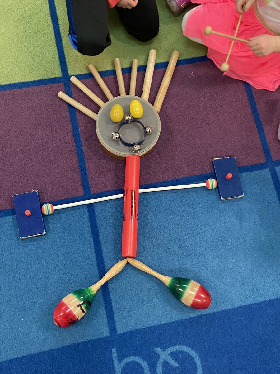 Look who visited music class this week! Kindergarten designed their own  music man while learning “Aiken Drum” <a href="/fcpsOhEithir/">Lorcán ÓhEithir</a> #Steam #WhesHeroes #WeAreVpa #folksong