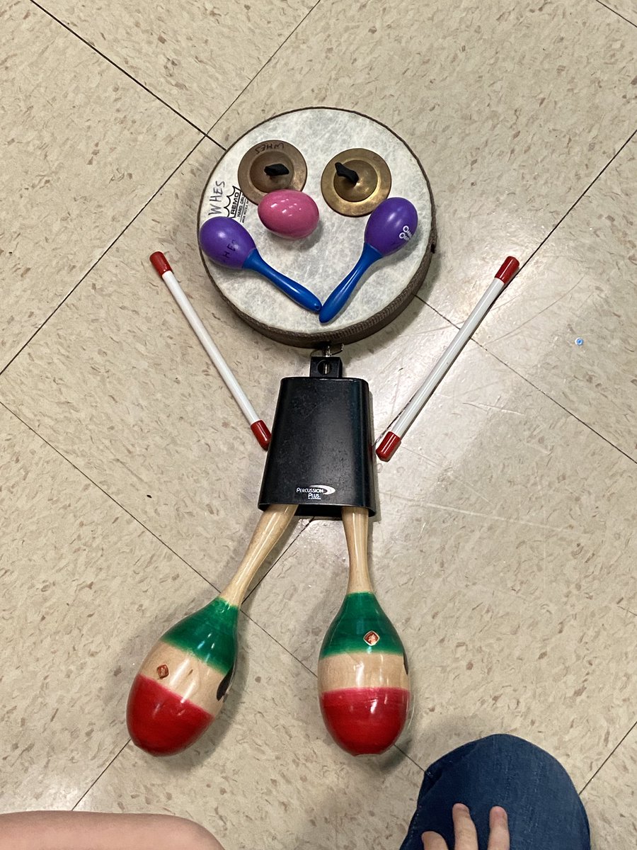 LSmusicEd's tweet photo. Look who visited music class this week! Kindergarten designed their own  music man while learning “Aiken Drum” @fcpsOhEithir #Steam #WhesHeroes #WeAreVpa #folksong https://t.co/1HVRKEqL4N