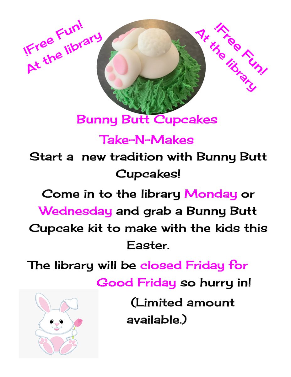 Come in for some fun take-n-makes this next week.