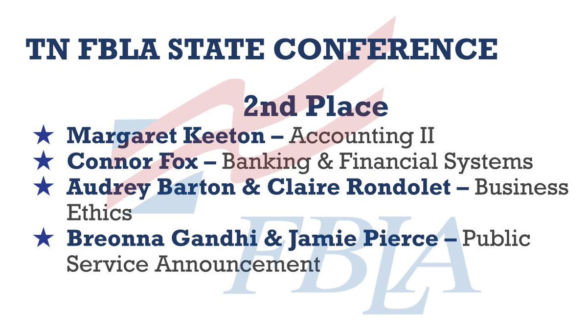 myhenley's tweet photo. TN FBLA SLC placings have been posted! #proudadvisor #proudtobeaRaider @CCCHSRaiders https://t.co/uoQ74tTZ7Y