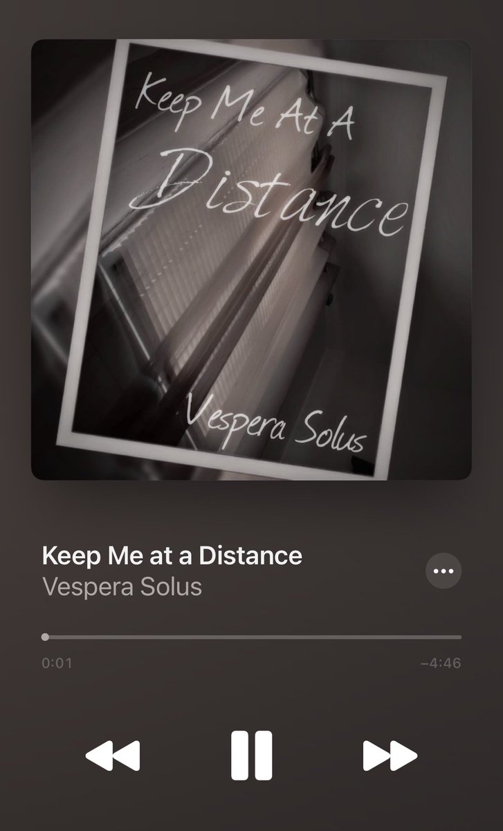 VesperaSolus's tweet photo. Ayoo check out my new song "Keep Me at a Distance" out on Spotify, YouTube, Apple Music, and MORE! ✨ #retweet #music #outnow #spotify #applemusic #youtube #youtubemusic #spotifymusic #spotifyartist #newmusic #newsong #independentartist #independentmusic #femaleartist https://t.co/G780zoe5zG