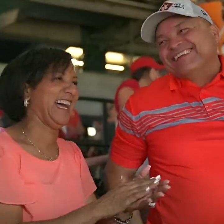 MLB on X: How special is this? Jeremy Peña's parents were on the