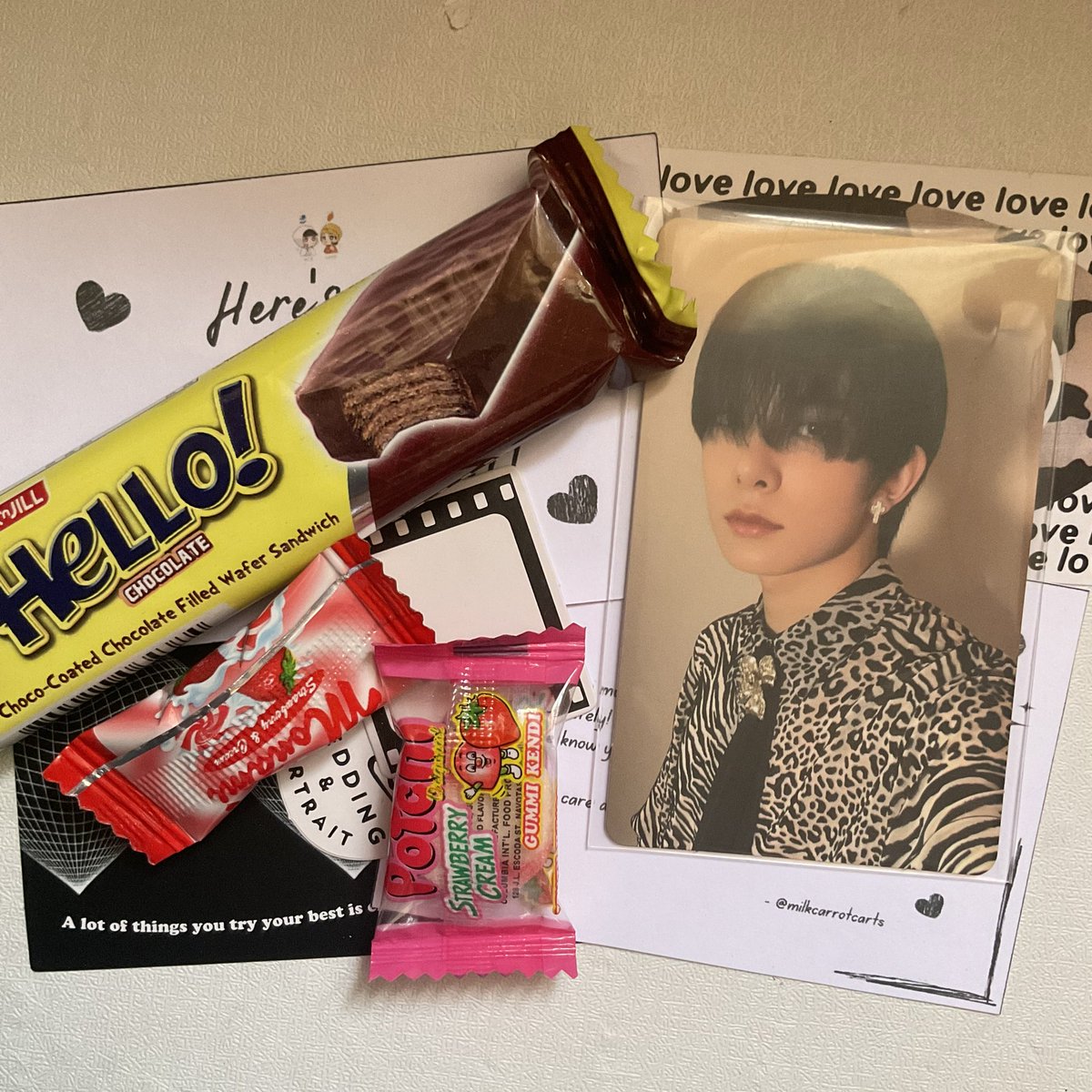 1209avenue's tweet photo. ✧✦✧ happy mail from @milkcarrotcarts . . !?%
𝄃𝄃𝄂𝄂𝄀𝄁𝄃𝄂𝄂𝄃 #milkcarrot_proofs

hii thank you so much for packing hee safely and the freebies ^^ thank you also @blythens_ for this 4.4 sale! ‘ til next time 🤍 https://t.co/QDgtBjQtrw