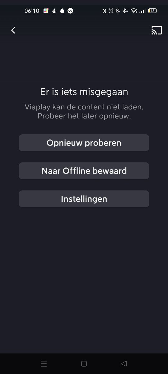 Mariankoornstra's tweet photo. Ook via de smartphone #viaplaysportnl #fail https://t.co/SIaEcFNH8T