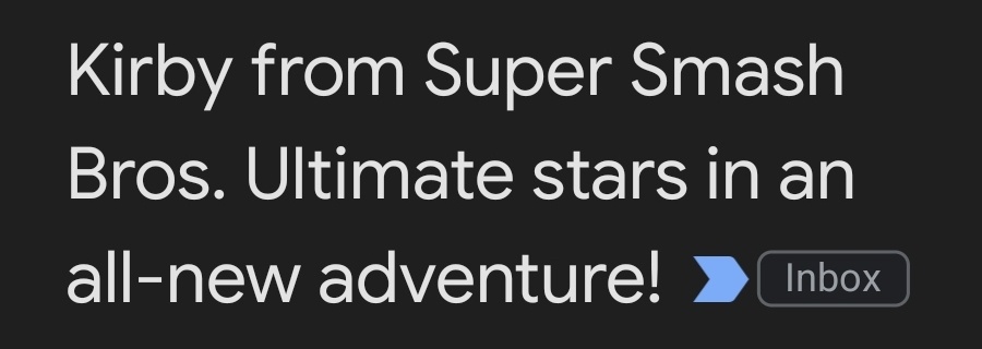 They really said "Kirby from Super Smash Bros. Ultimate" lmao