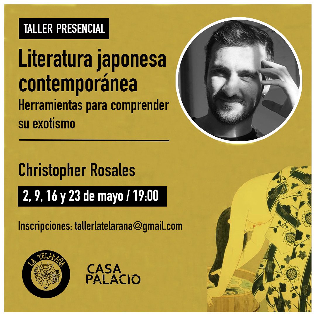 taller_telarana's tweet photo. ¡Nuevo ciclo para mayo!

📍 El taller consta de cuatro sesiones, tiene un costo de $30.000 y tendrá lugar en @casapalacioelguin, un espacio cultural ubicado a pasos del metro República.

✨ Para inscribirte debes enviar un correo electrónico a tallerlatelarana@gmail.com. https://t.co/4l2ERYbZpZ