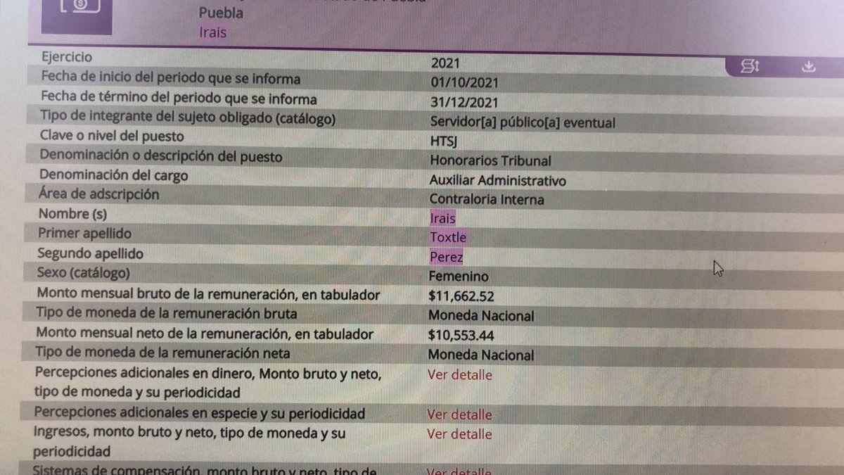 SergioPonce72's tweet photo. Tan afortunada que pasa de Auxiliar Administrativo ganando $10,553 a recibir la Dirección General $83,000 con solo una licenciatura en derecho @soprano_tonny @e_consulta @Ezequie62303597 @periodistasoy https://t.co/1YuVVKSrfX