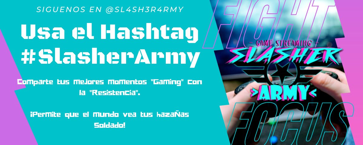 sl4sh3r4rmy's tweet photo. ¡Noches de #Terror en #SlasherArmy !
Acompaña a nuestro teniente @ive023 y no dejes de asustarte y divertirte con la #Recistance
Acompañanos
https://t.co/SQXTjPo2TQ https://t.co/0PfKJFh6Bx