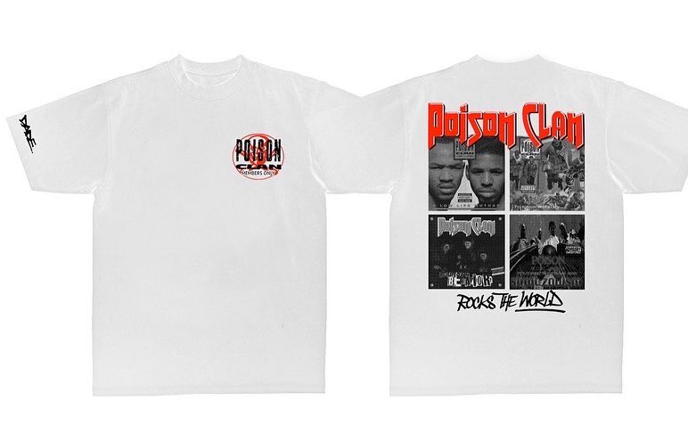 JTMoneyMIATL's tweet photo. To commemorate #PoisonClanWeekend we’ll be releasing these limited edition Poison Clan x @DADEWEAR Poisonous Mentality anniversary Tees sponsored by @champion exclusively at @grampswynwood tomorrow night during the reunion concert. Get yours while supplies last! https://t.co/B4QHq8D0BL