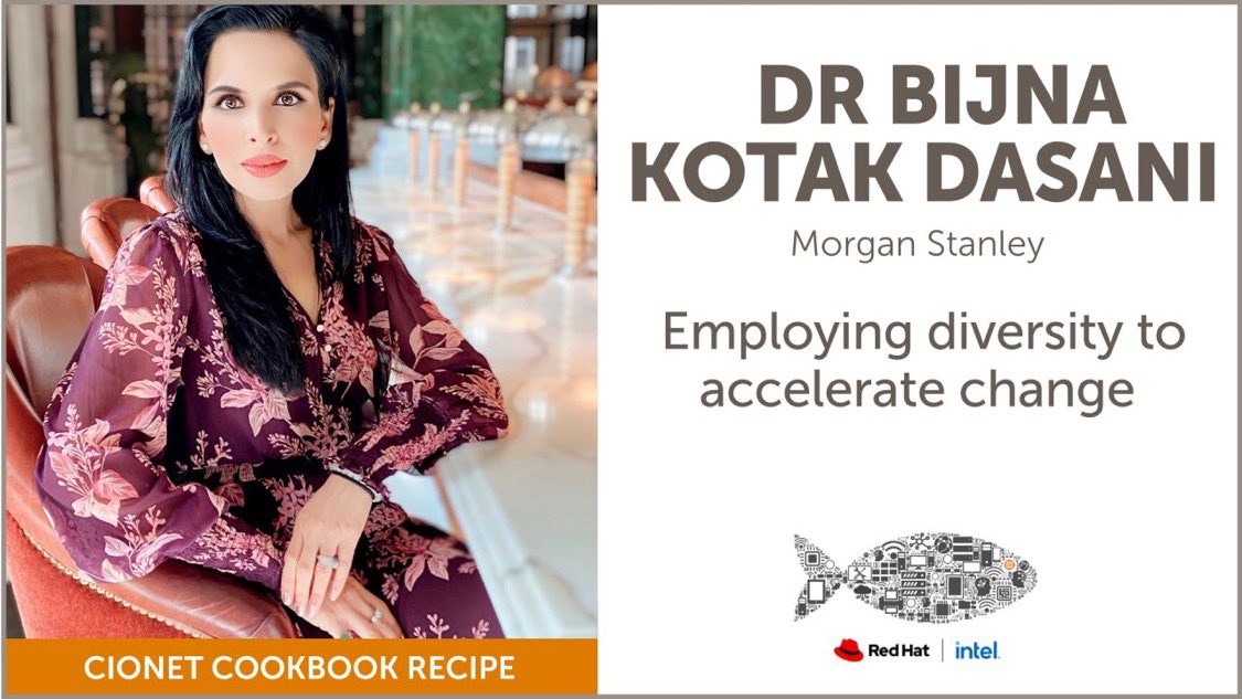 DrBijna's tweet photo. Excited to share the #CIONETCookbook!
‘The #MasterChef of this chapter @DrBijna @MorganStanley She shares how to adopt agile ways of working that provide a test and learn environment for teams across the globe’
Read the full recipe to learn more 👉https://t.co/kUjWdnBWHt https://t.co/Ejd0Uz2pjl