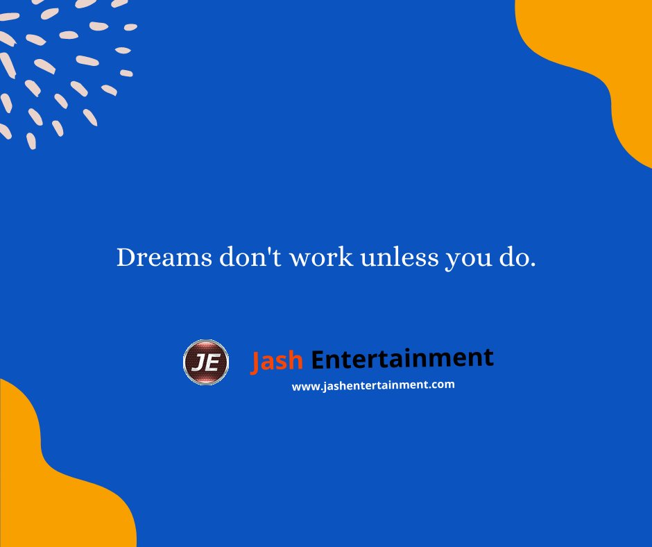 Jash_Ent's tweet photo. #goodmorning 

Dreams don't work unless you do.

#todaysthought #saturdayspecial #staysafe #stayhealthy #stayhappy #enjoyweekends @Jash_Ent https://t.co/T6aS3QcyyP