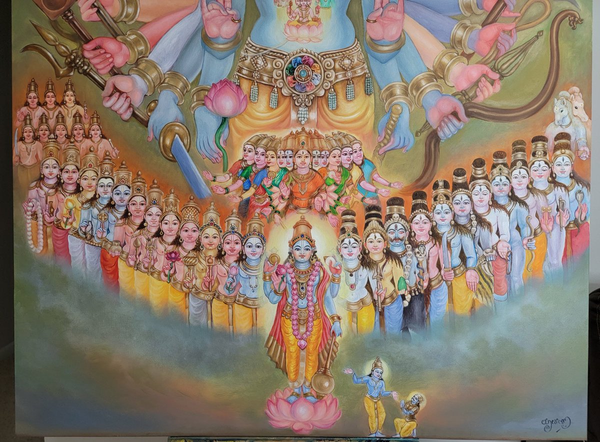 acharya2's tweet photo. ಪಶ್ಯಮೇ ಪಾರ್ಥ ರೂಪಾಣಿ ಶತಶೋsಥ ಸಹಸ್ರಶಃ |
ನಾನಾವಿಧಾನಿ ದಿವ್ಯಾನಿ ನಾನಾವರ್ಣಾಕೃತೀನಿ ಚ ||

ಪಶ್ಯಾದಿತ್ಯಾನ್ವಸೂನ್ ರುದ್ರಾಶ್ವಿನೌ ಮರುತಸ್ತಥಾ |
ಬಹೂನ್ಯದೃಷ್ಟಪೂರ್ವಾಣಿ ಪಶ್ಯಾಶ್ಚರ್ಯಾಣಿ ಭಾರತ || https://t.co/ZrWh6rFvJ2