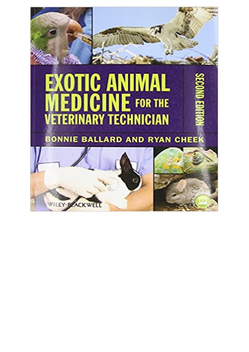 READ/DOWNLOAD! Exotic Animal Medicine for the Veterinary Technician