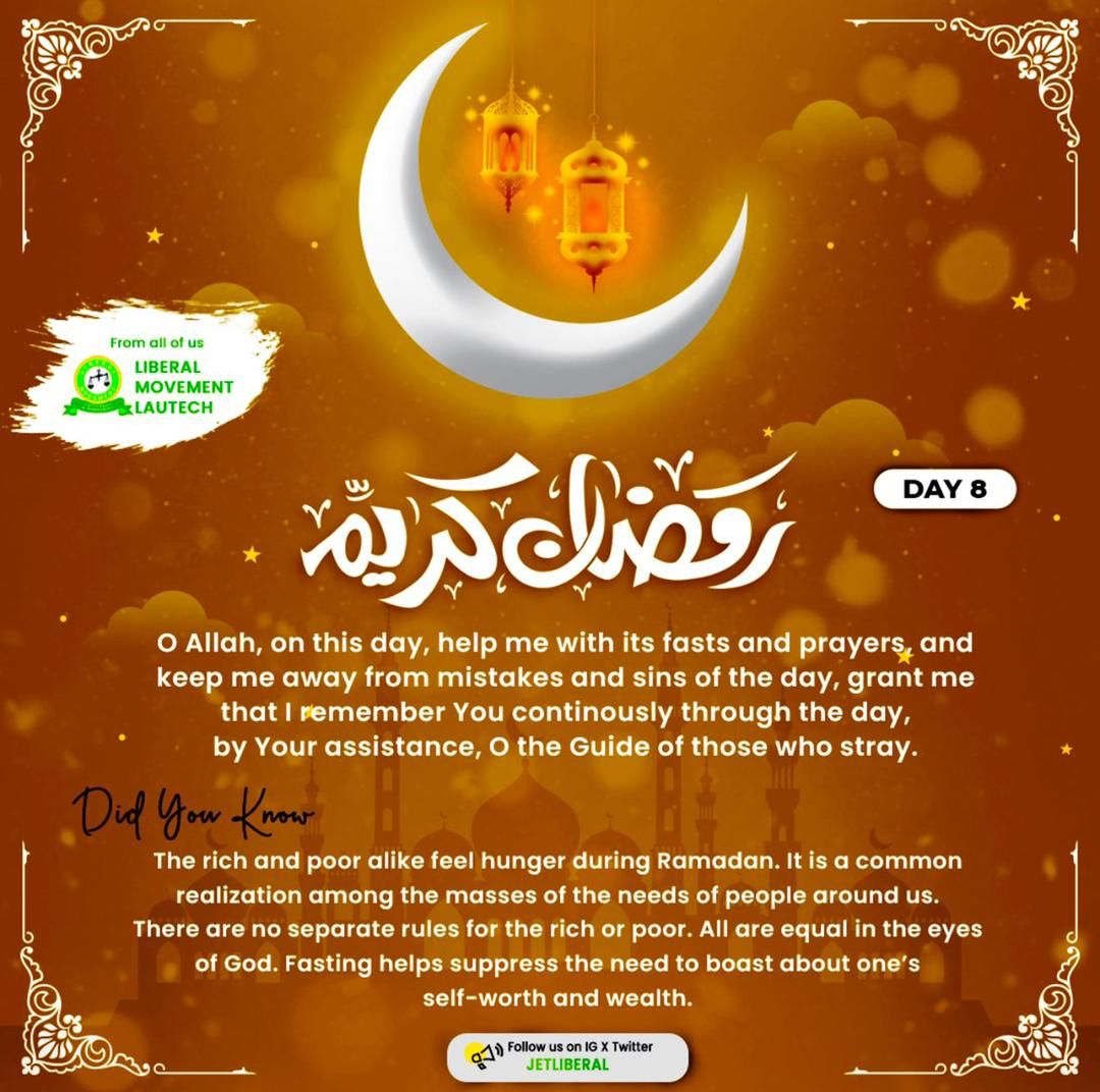 IamJauntyman's tweet photo. #Ramadan Day 8.
@JetLiberal
#Liberal
#HMLs
#LHMLs
#Ladokites
#LAUTECH https://t.co/RYu0KY8qUf